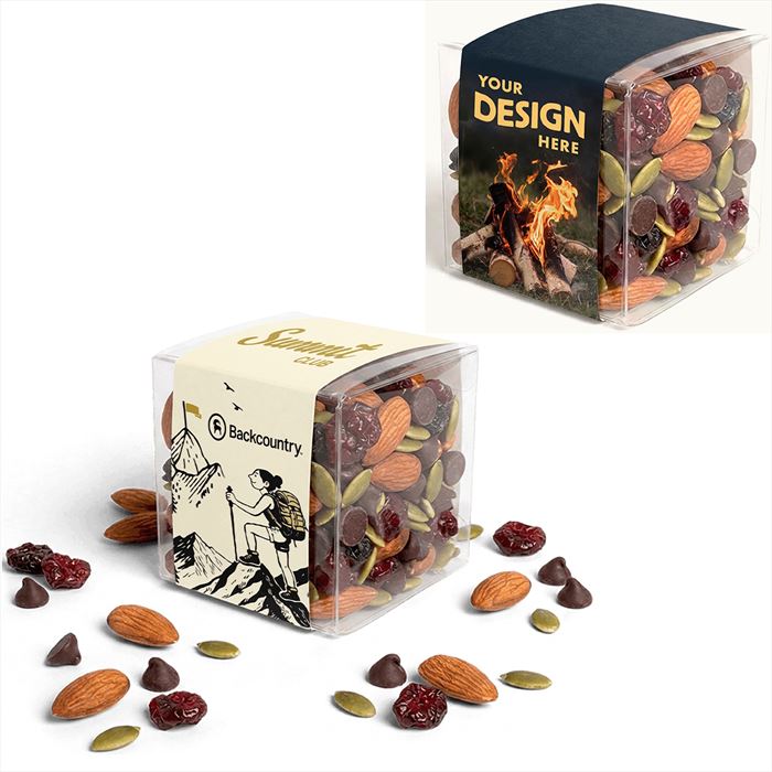 CC6001 Trail Mix Cube With Full Color Wrap Imprint